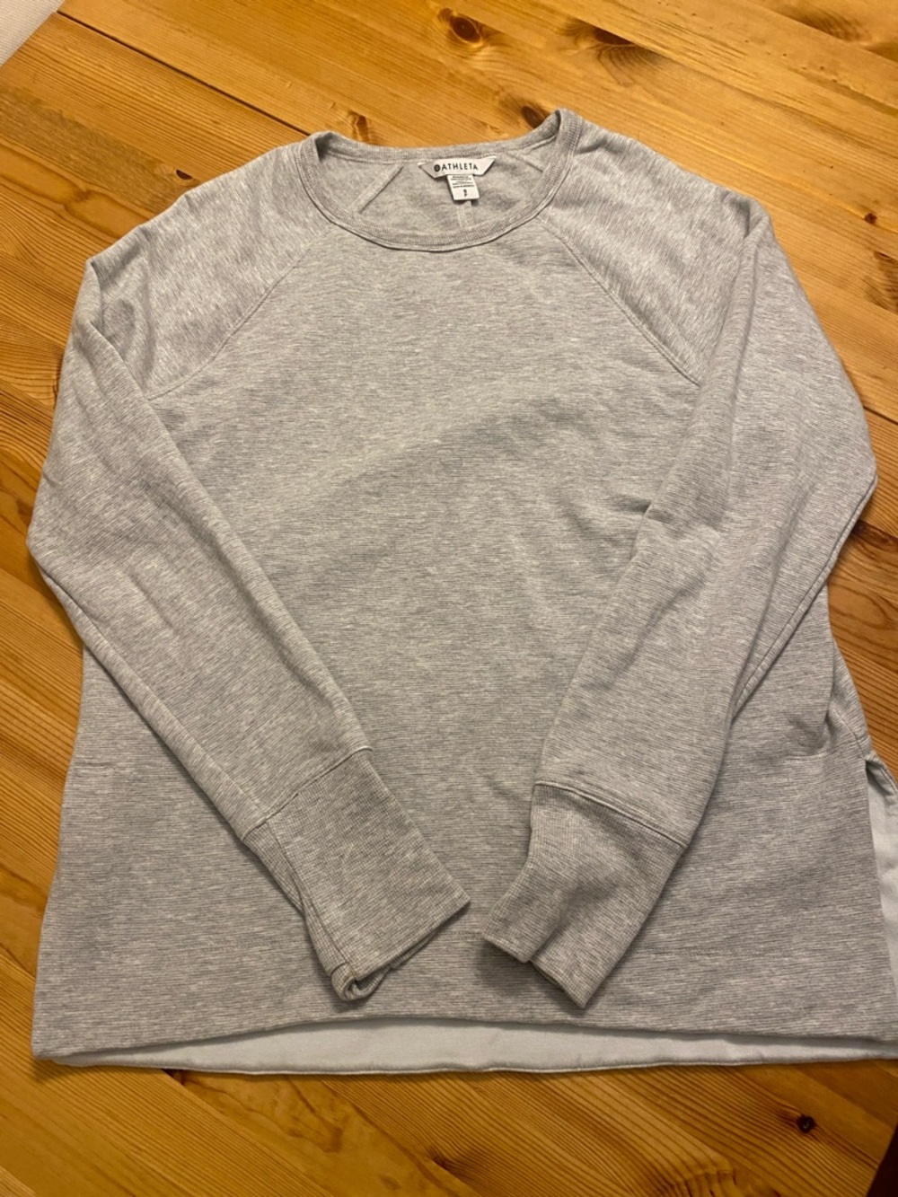 Athleta Women’s Light Heather Gray Crewneck Sweatshirt